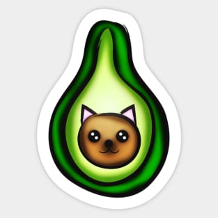 Avo-cato Sticker